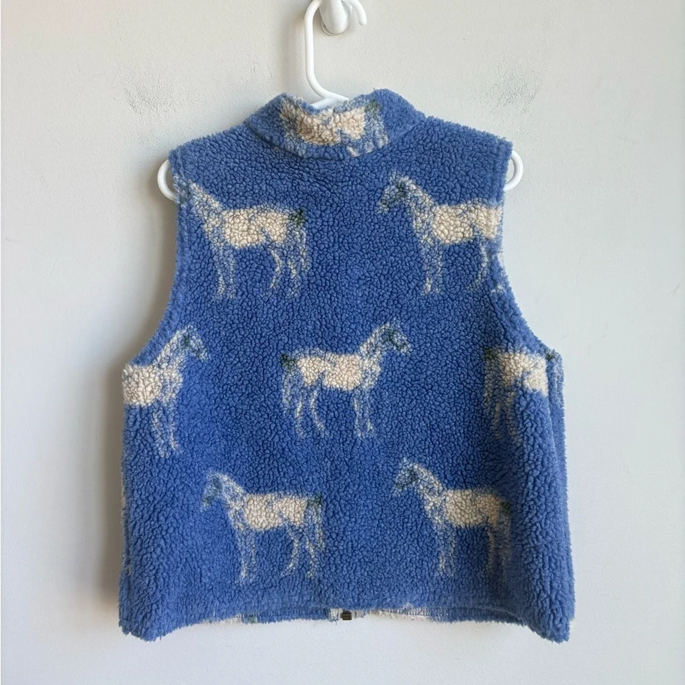 Hartstrings Sherpa Fleece Vest Kids 5/6 Made in USA